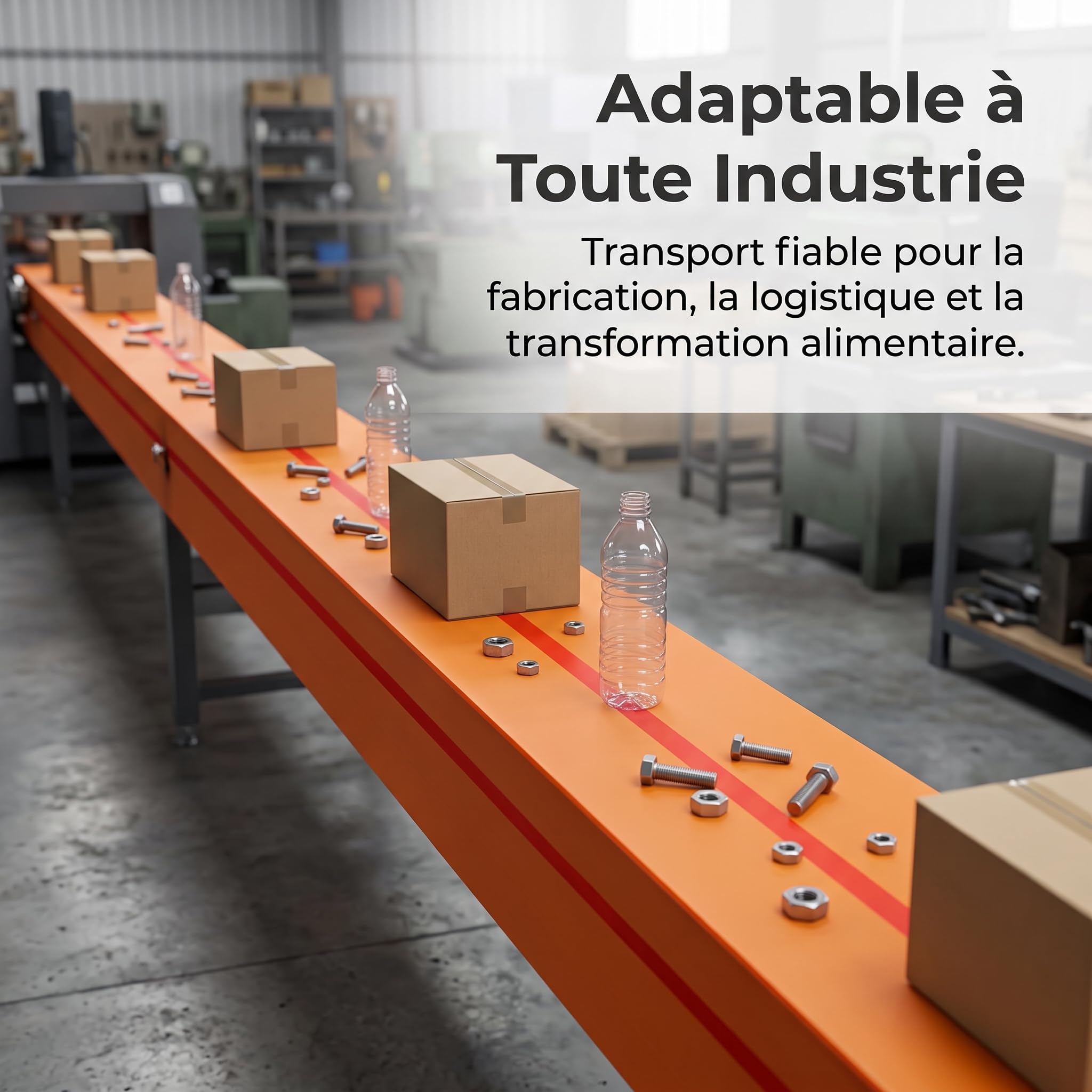 Nastro trasportatore industriale in gomma e tela su misura per trasmissione, 400 * 3