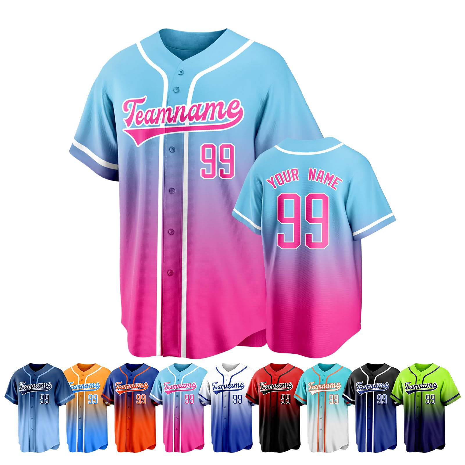 Custom Baseball Jersey Personalized Uniform Shirts Stitched Printed Name Numbers Sports Fans for Men Women Boy