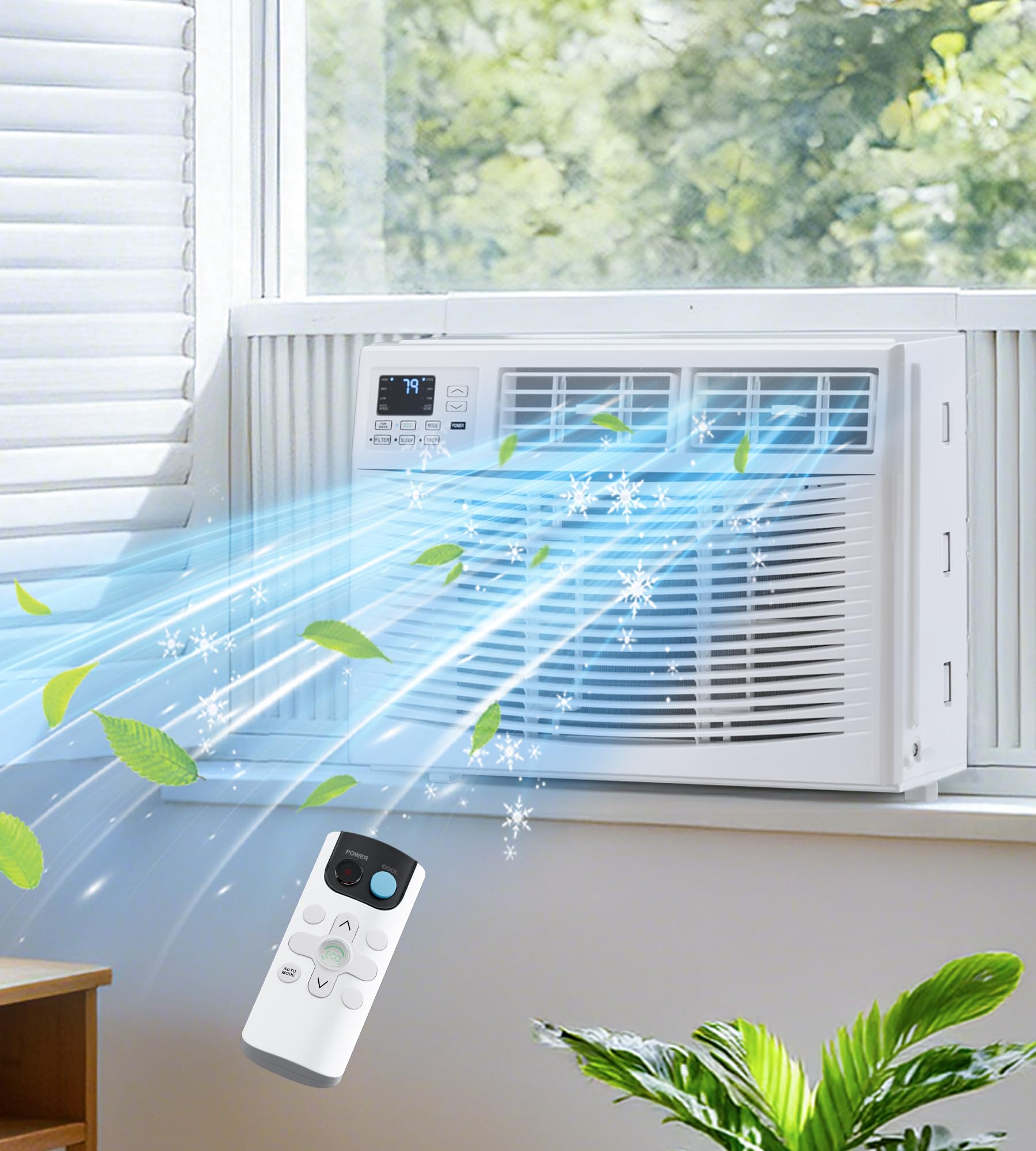 AKIRES Window Air Conditioner, 12,000BTU