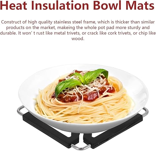 Miniatura 3 de CHICIRIS Salvamanteles de silicona, salvamanteles antideslizantes, soportes de silicona para ollas, salvamanteles plegables, salvamanteles para