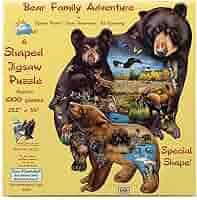 やのまん　MAX BEAR FAMILY パズル 1000ピース 湖のほとりで やのまん MAX BEAR FAMILY パズル 1000ピース 湖のほとりで