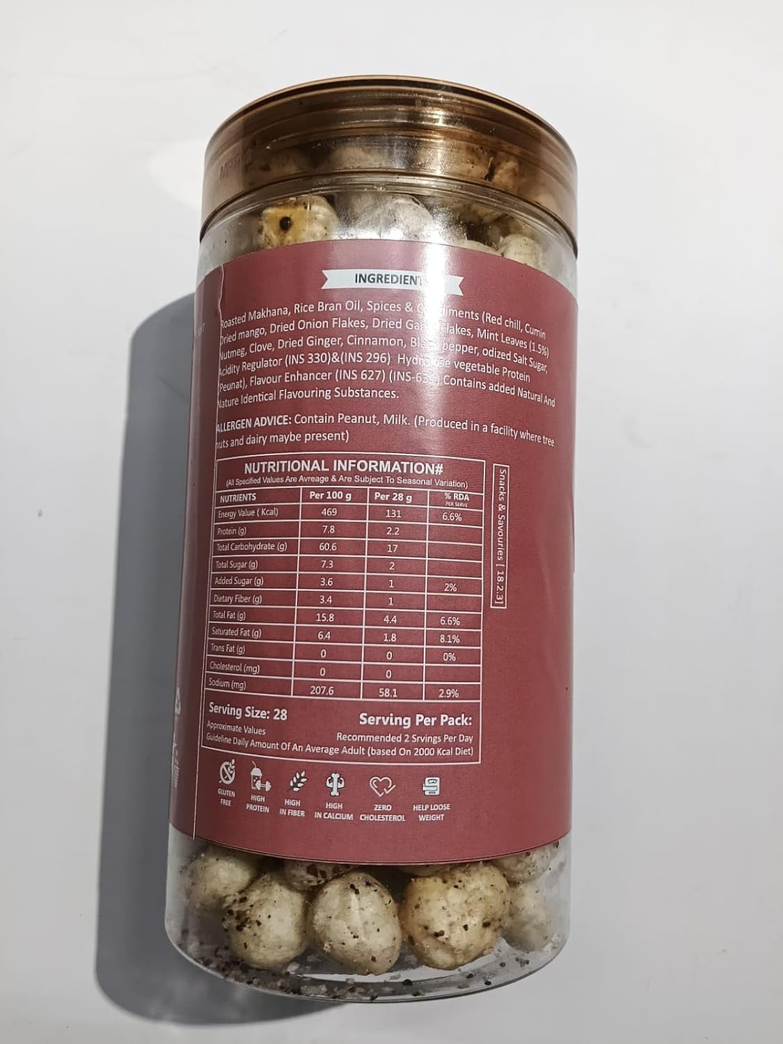 MOKO Salt & Pepper Makhana β Roasted Foxnuts Snack, Gluten-Free & Low Calorie, Protein-Rich Lotus Seeds, Light & Crunchy Healthy Snack, 70g 4