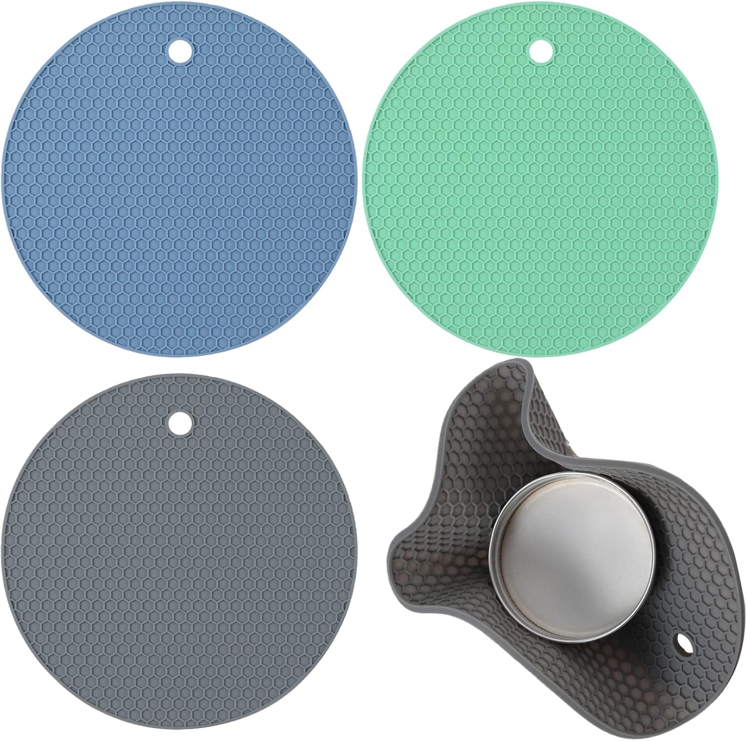 LUTER 3pcs Silicone Jar Opener Gripper Pad, 18cm/7 Inch Jar