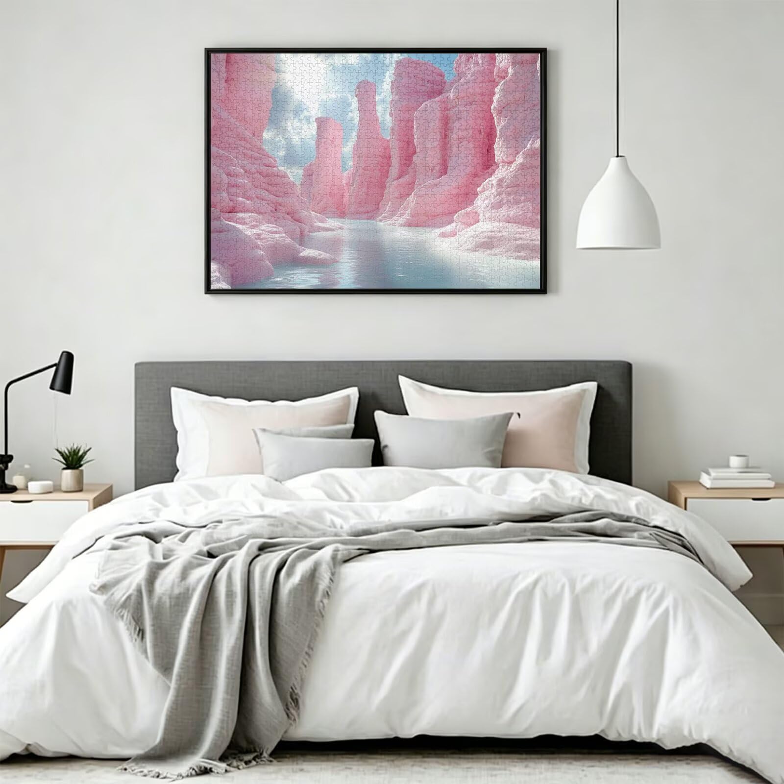1500 sztuk puzzli dla dorosłych marzycielskie wymagające gry logiczne, n | Puzzle dla dorosłych kanion, litery z tyłu wskazówki ciasne dopasowanie puzzli, rodzinne zajęcia wewnętrzne, wystrój domu