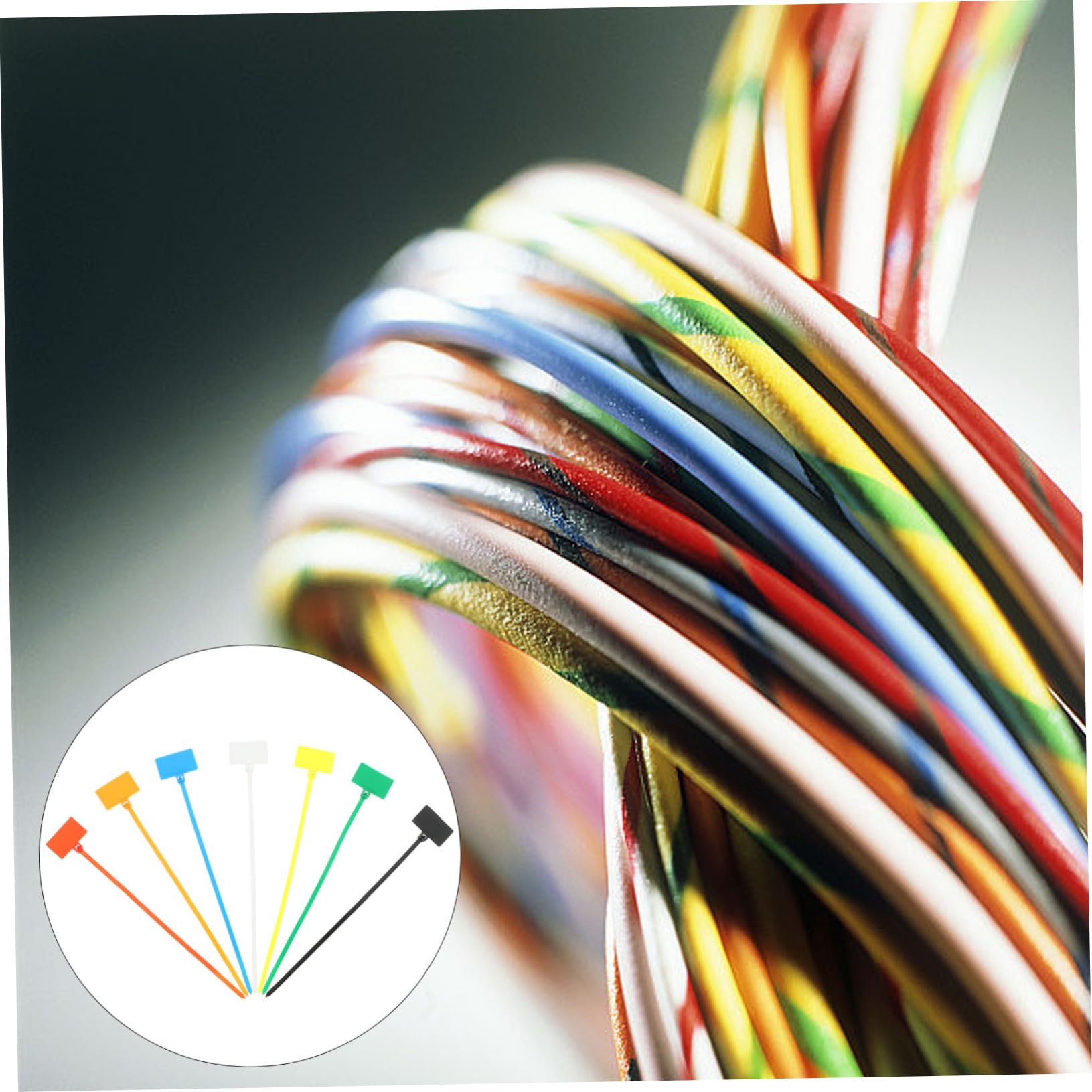250 Colliers de Serrage en Plastique 4x150mm pour Câbles, Robustes et Faciles à Étiqueter, Lot de 250 Pièces pour Organisation de Câbles Couleur Aléatoire