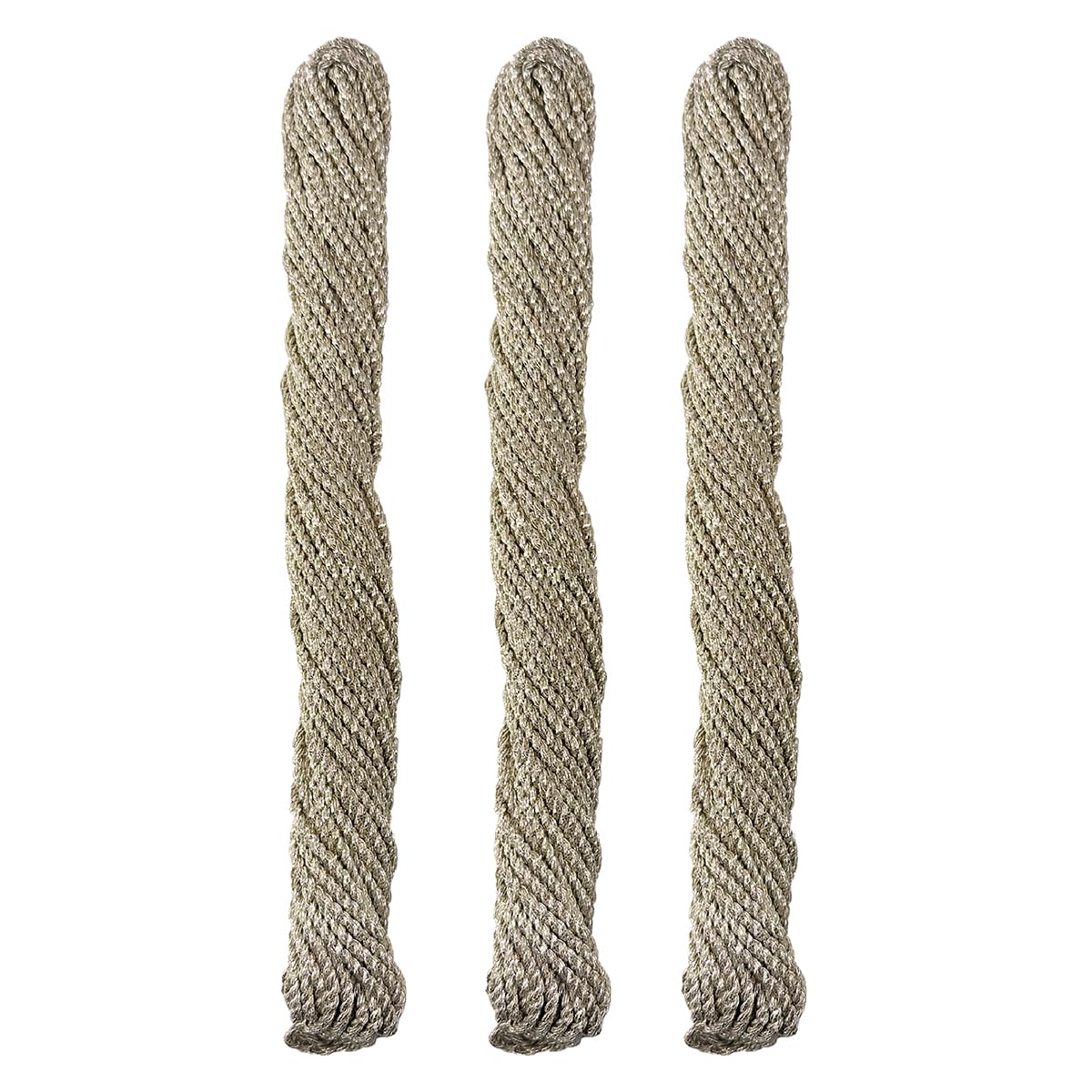 Embroiderymaterial 3MM Thick Metallic Zari Threads for Jewellery Making, Bracelet Making, Zari Thread for Aari Work, Embroidery Work, Dori/Rope/Dhaga (3 Skeins/100 Grams/Silver Color)