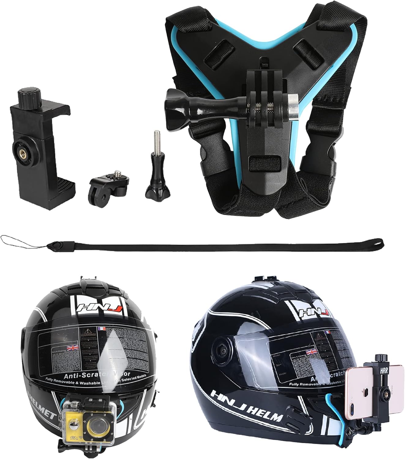 Amazon ヘルメットマウント顎マウントgopro ヘルメットゴープロ アクセサリーgopro マウント ヘルメットアクションカメラ