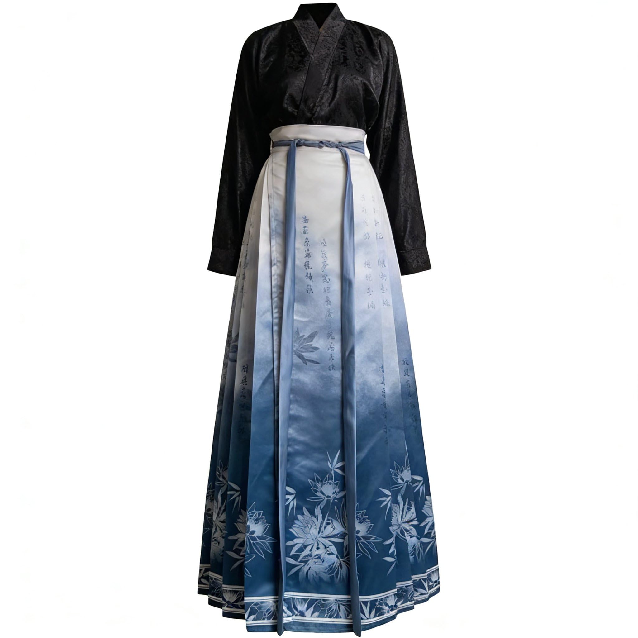Jupe Motif Cheval Hanfu Mamianqun Femme | Style Traditionnel Chinois Vintage