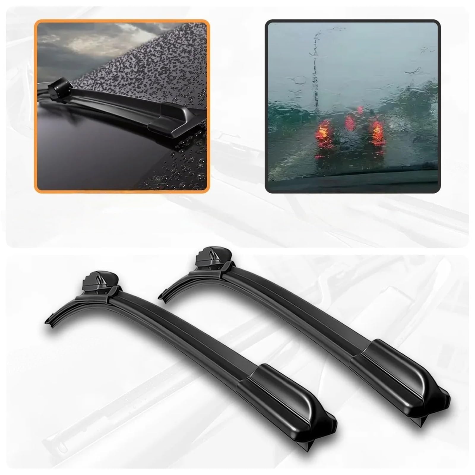 Spazzole tergicristallo per auto Spazzola Tergicristallo Per Auto In Gomma Morbida Senza Ossa | Spazzola tergicristallo per auto morbida disossata(1PC 22Inches 550mm)