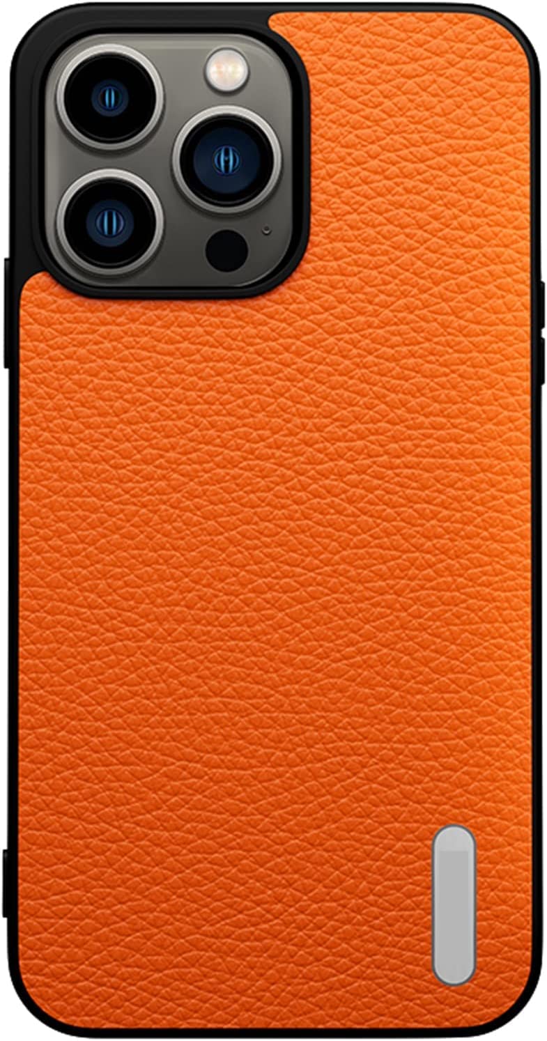 Funda protectora para iPhone 13 Pro de cuero de vaca resistente a impactos 2