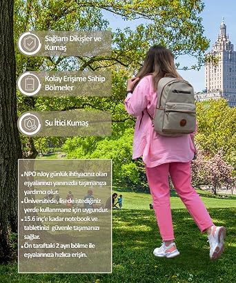 NPO nJoy 16 Unisex Notebook & Casual Backpack