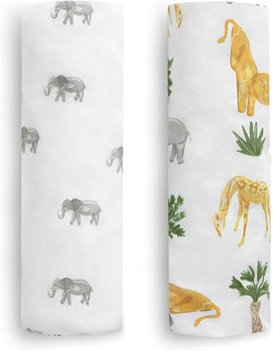 Miniatura 5 de Delta Children Simmons - Sábanas bajeras de doble cara para cuna y niños pequeños (2 unidades), diseño de amigos de safari (paquete de 2)