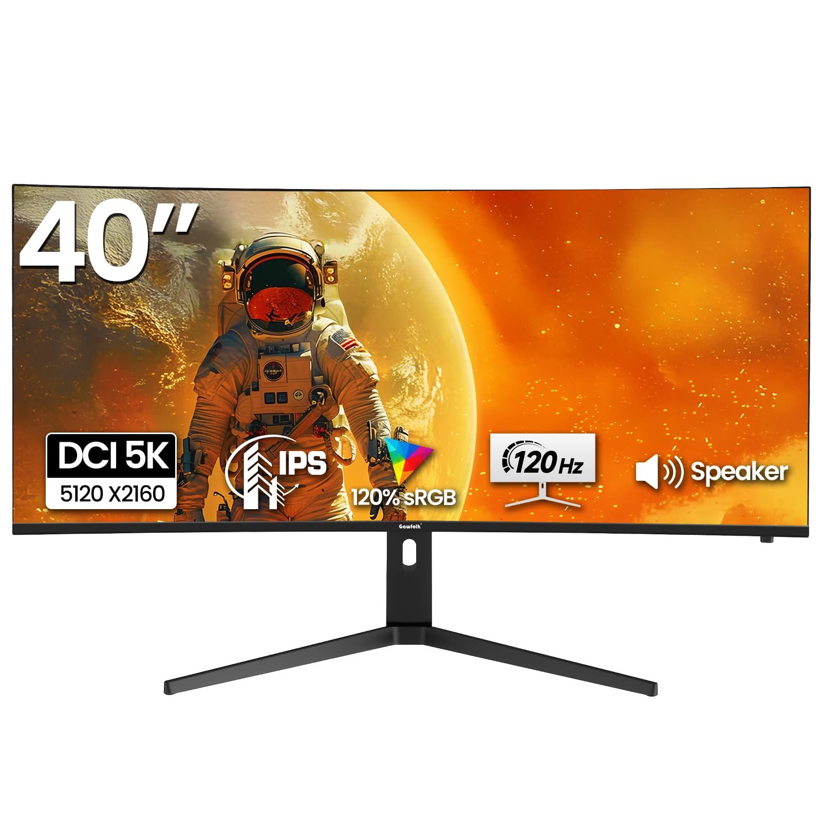 Gawfolk 40 Inch 5K Ultrawide Curved Gaming Monitor
