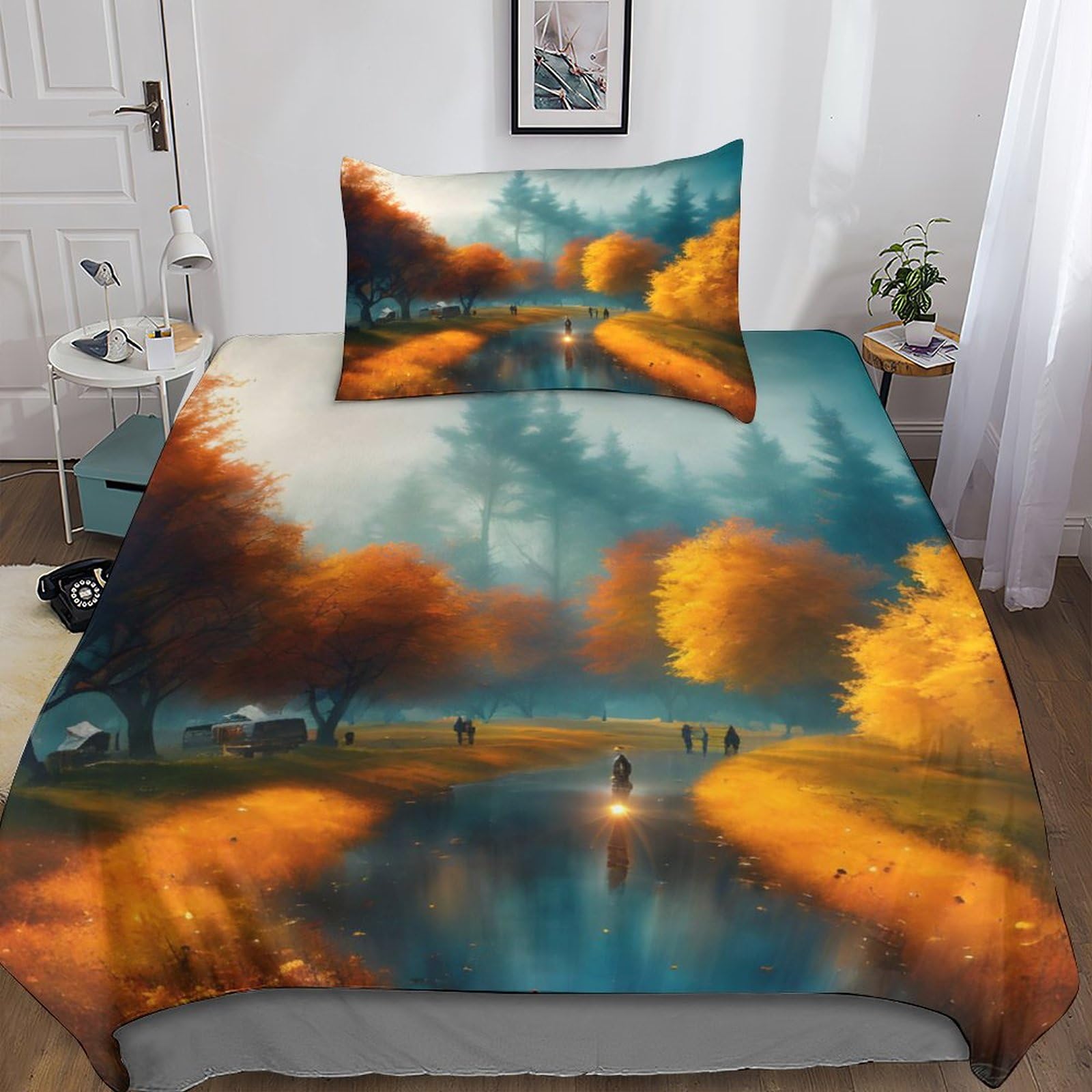 Parure de lit 3 pièces en microfibre pour éliminer la routine de votre chambre