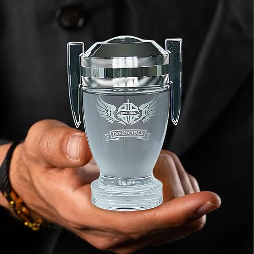 Miniatura 4 de Eau De Toilette Invincible - Fragancia en espray corporal para hombre, ropa de día, conjunto de perfume diario casual con bolsa de gamuza, botella