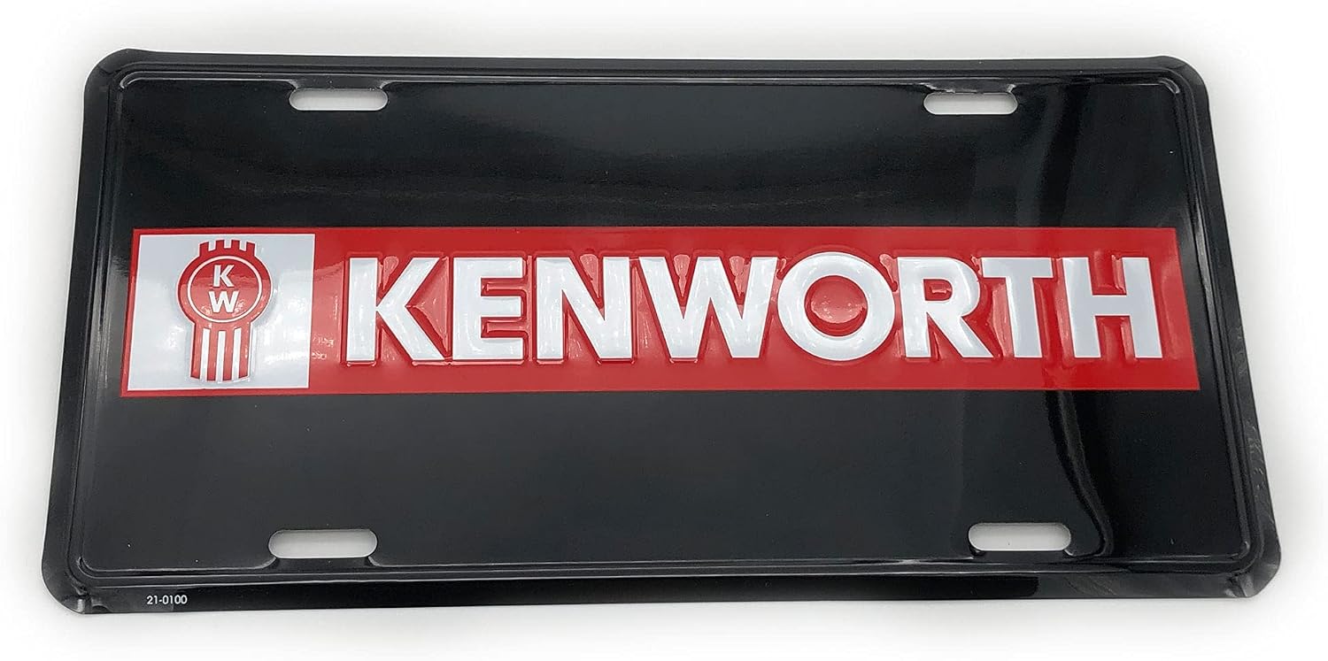 BDA Kenworth Embossed Full Color Metal License Plate