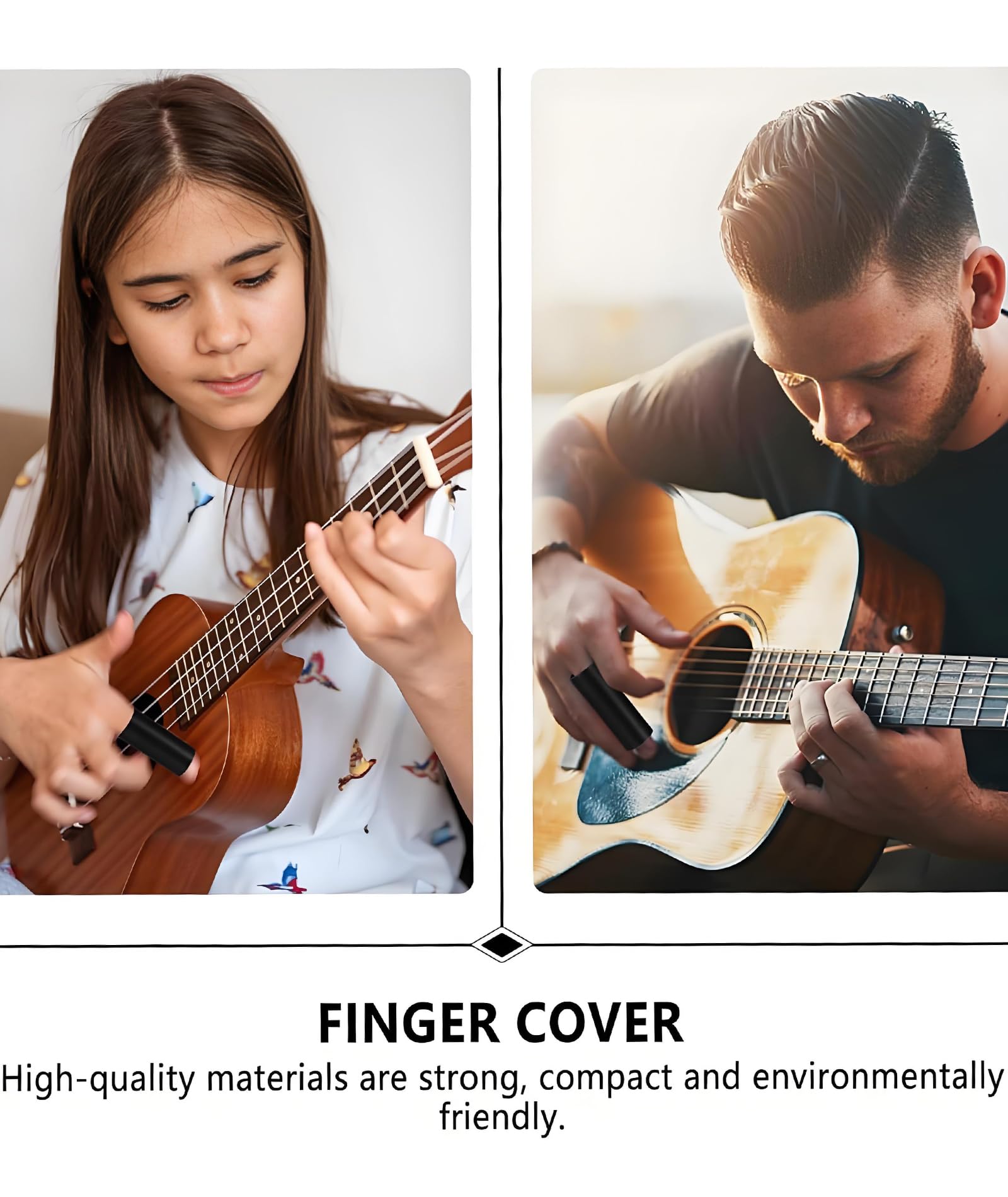 Guitar Slide,Guitar Finger Cap,Guitar Finger Picks,Durable Accessory For Enhancing Music Expression In Rock And Blues Performances,Suitable For Studio Recording And Live Performances - Image 5 thumbnail