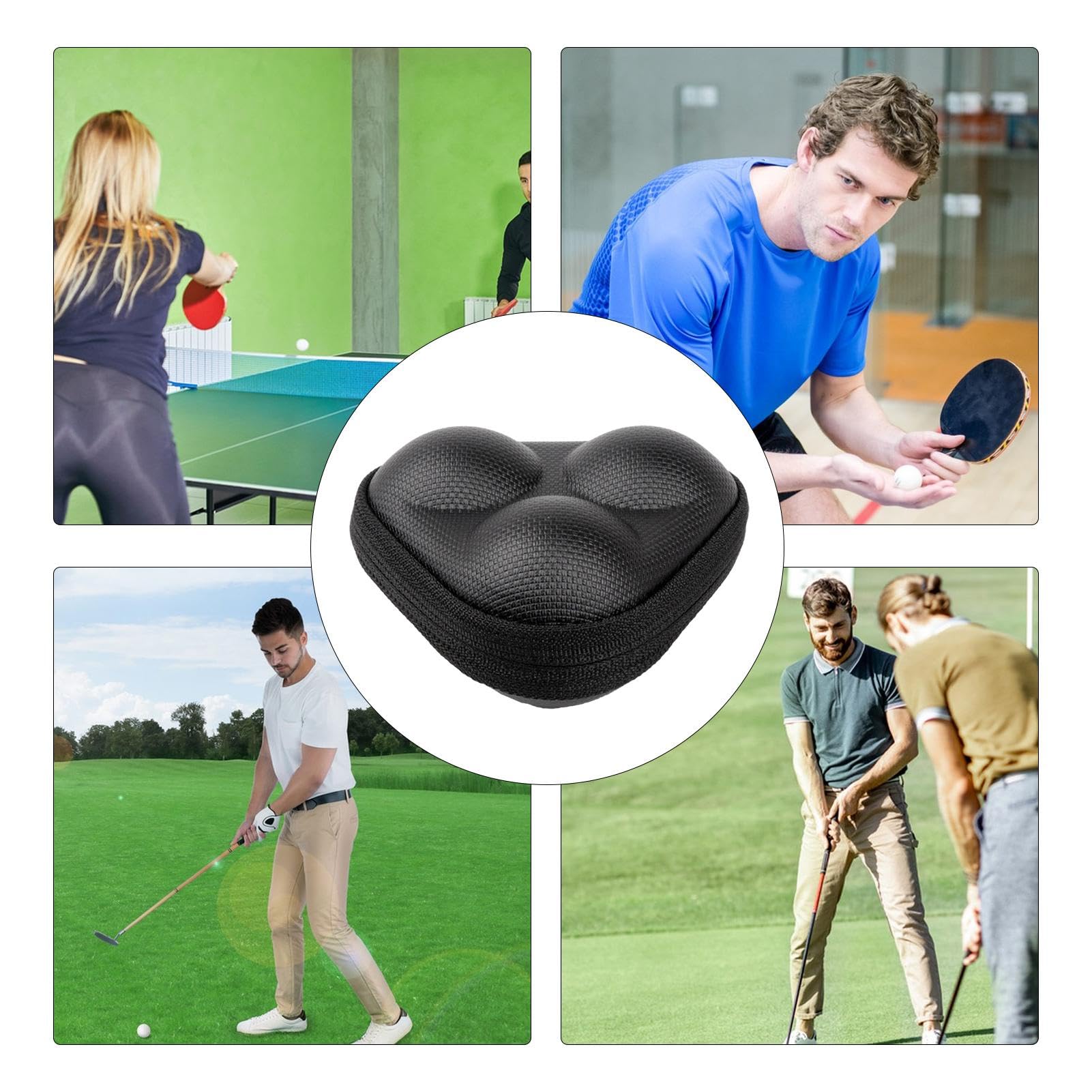 Bolsa de Golf, Bolsa de Golf, Bolsa de Transporte portátil para Pelotas de Golf, Organizador de Pelotas de Golf, Accesorios de Golf, Caja Dura, Bolsa Ligera para Pelotas de Golf, Pelotas de Tenis,