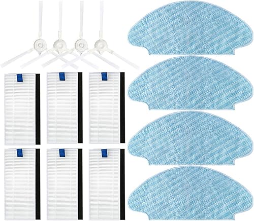 Piezas de repuesto para aspiradora, cepillo lateral, filtro Hepa, fregona, trapo. Compatible para Rowenta 20 40 50 (color juego H)