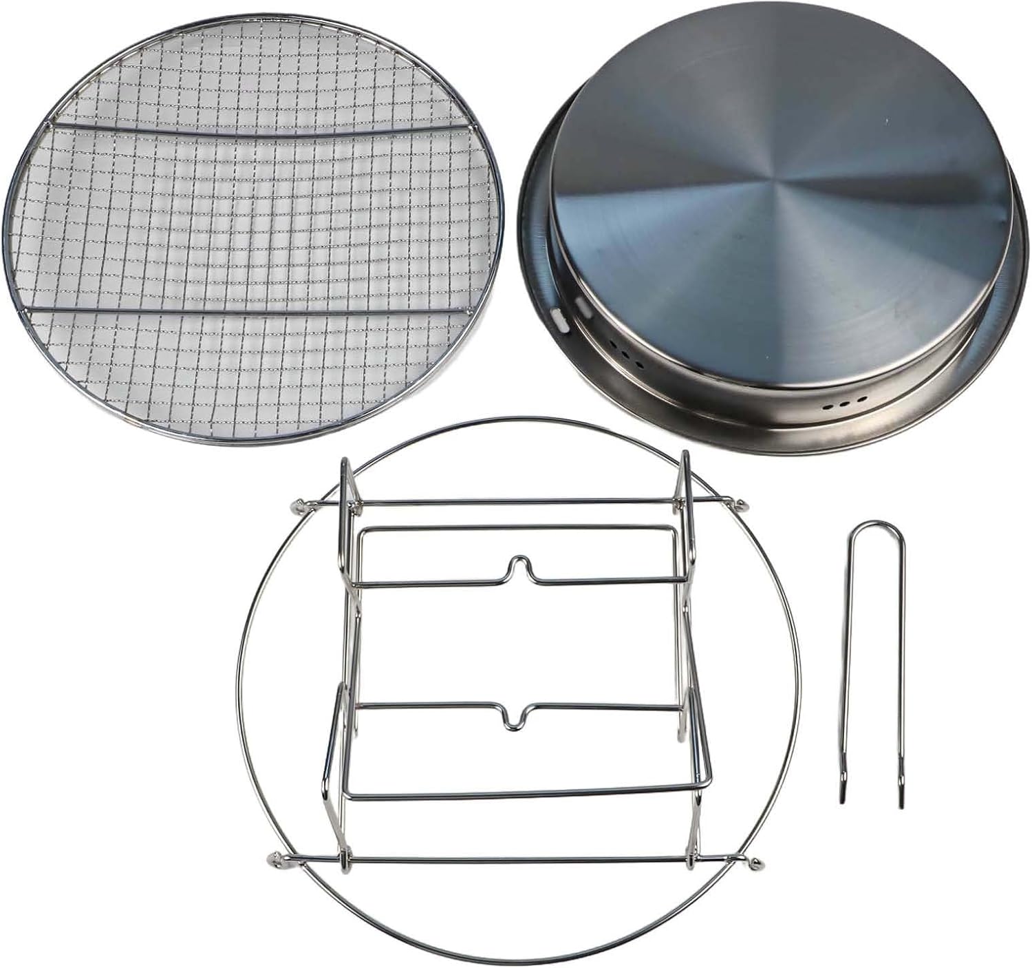 Compact Charcoal Grill For Camping, Made From Stainless Steel, For Outdoor BBQs