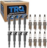 Vista 24 de Kit de Bobina de Encendido y Bujía de TRQ 8 Piezas Bujías de Iridio Compatibles con Toyota Tacoma 2005-2014 4Runner 2010 Tacoma 2015-2021