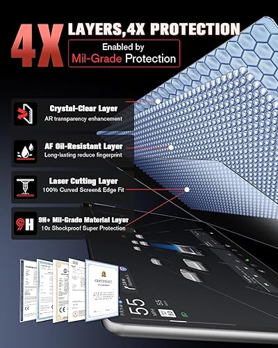 Miniatura 4 de ASZSK Protector de pantalla para Benz Clase C 2024 2023 2022, película protectora de vidrio templado de 11.9 pulgadas compatible con Mercedes Benz