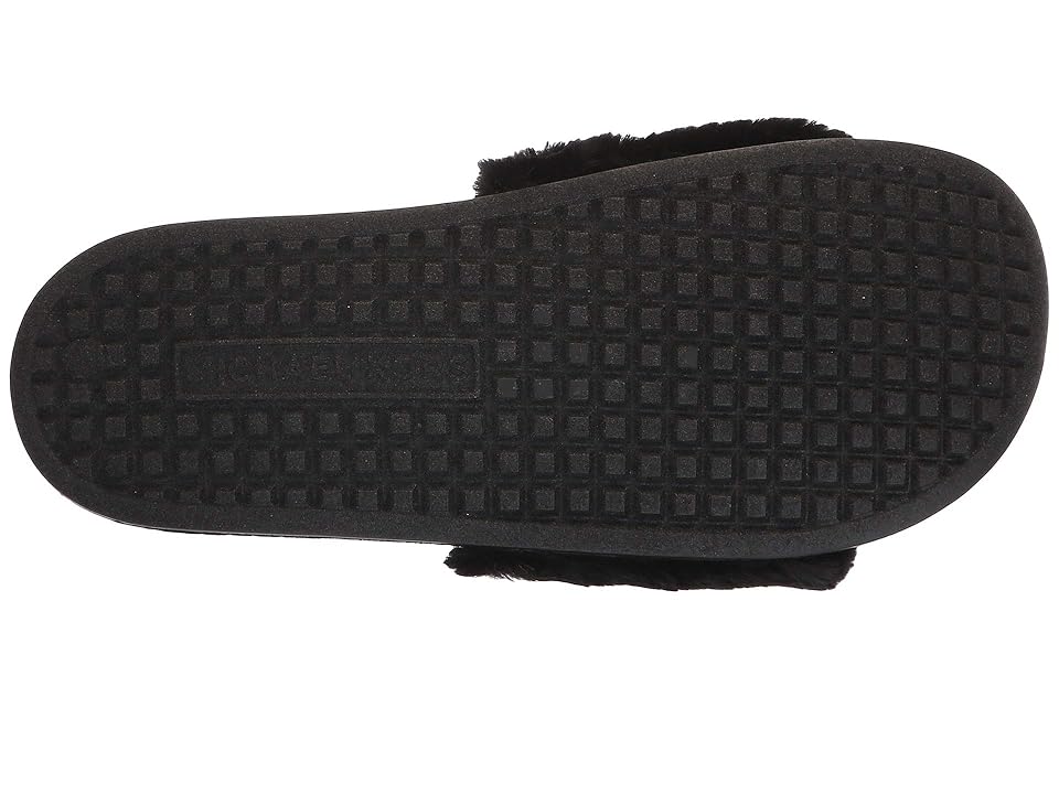 

MICHAEL Michael Kors Jett Slide (Black Faux Fur) Women's Shoes