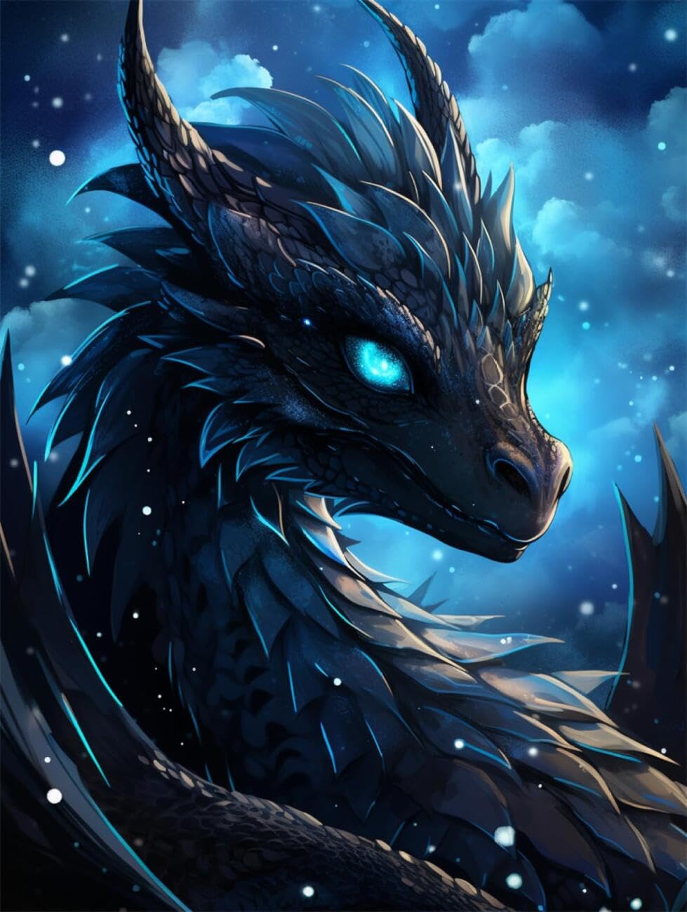 Axiangzik F Diy Cross Stitch Kit Antasy Dragon 11Ct 60X80cm