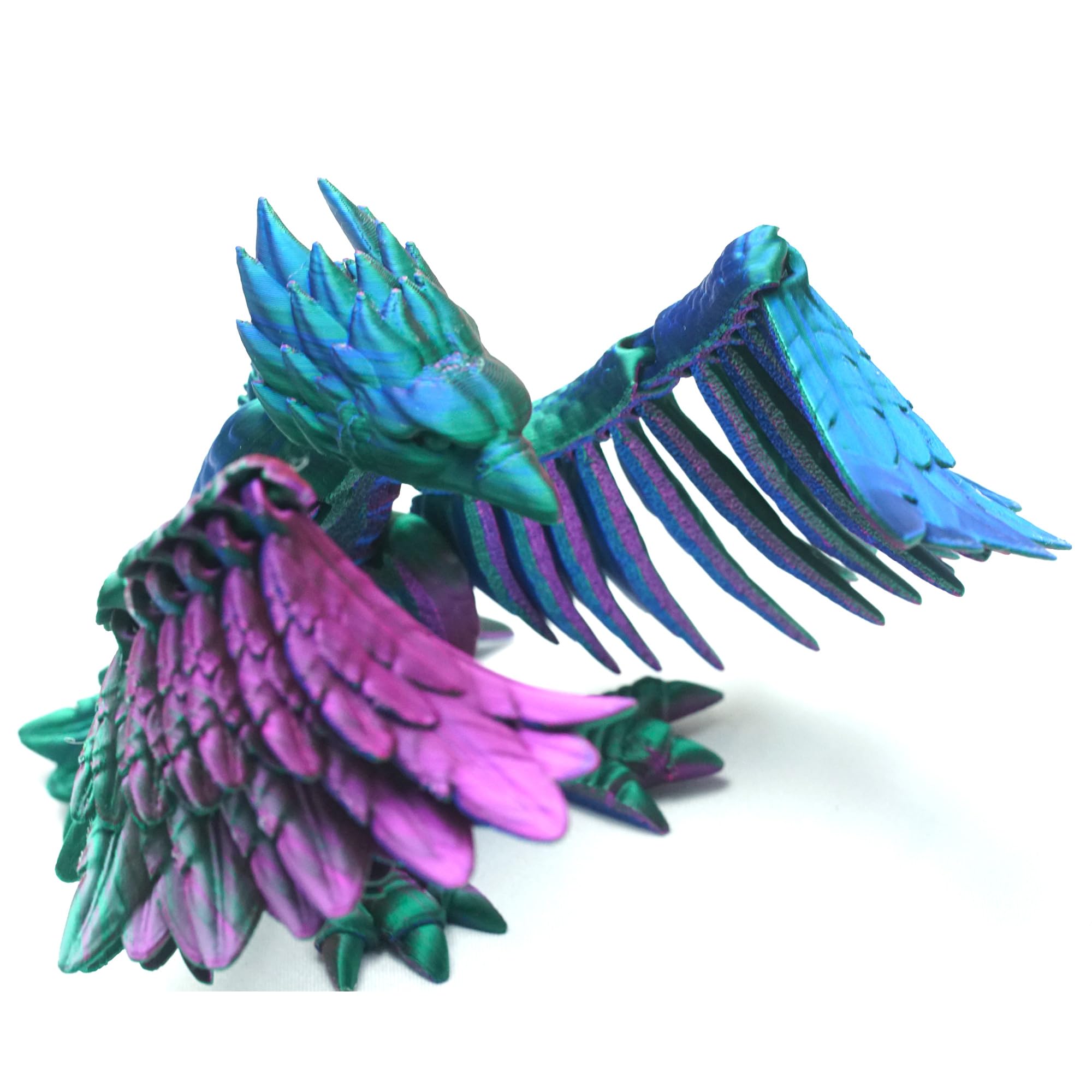 3D Printed Phoenix/Flying Dragon, A Winged Dragon,Pterosaur,Articulated Models,Flexible Joint Animal Model Figurines, Stress Relief, Fidget