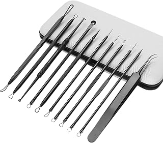 Blackhead Remover Pimple Popper Tool Kit 11 Pcs, Pimple Extractor Tool, Acne Kit for Blackhead
