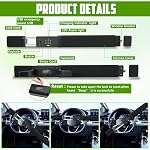 Password Car Steering Wheel Lock, Supports Mobile NFC Unlocking, Adjustable Car Wheel Lock Double Hook Locks Anti-Theft Car Device for Trucks, Vans, Vehicles with 2 Keys and 2 NFC Cards