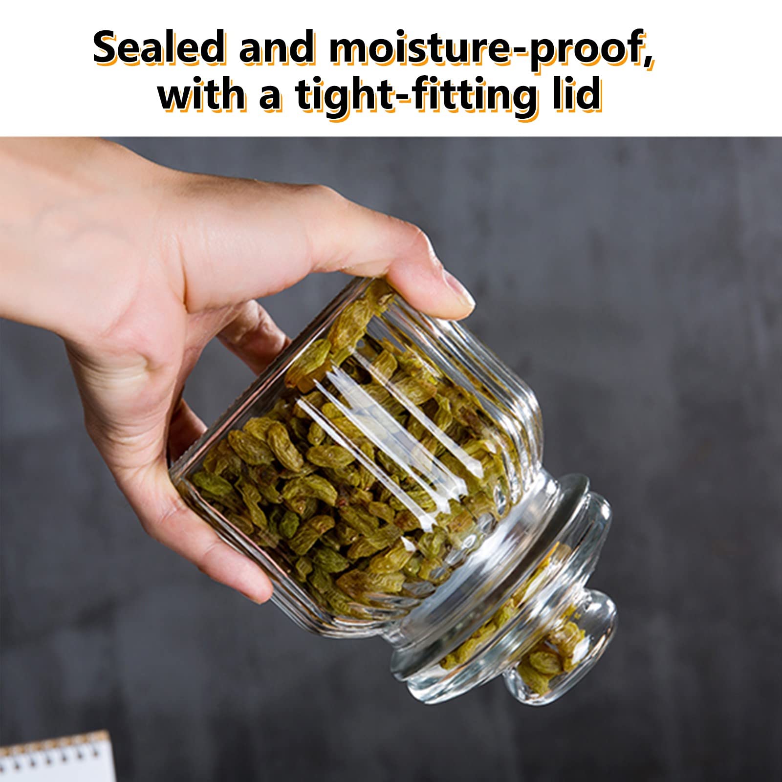 ガラスと陶器のスパイスキャニスター 4個セット ニュージーランド 1972年製 ガラスと陶器のスパイスキャニスター 4個セット