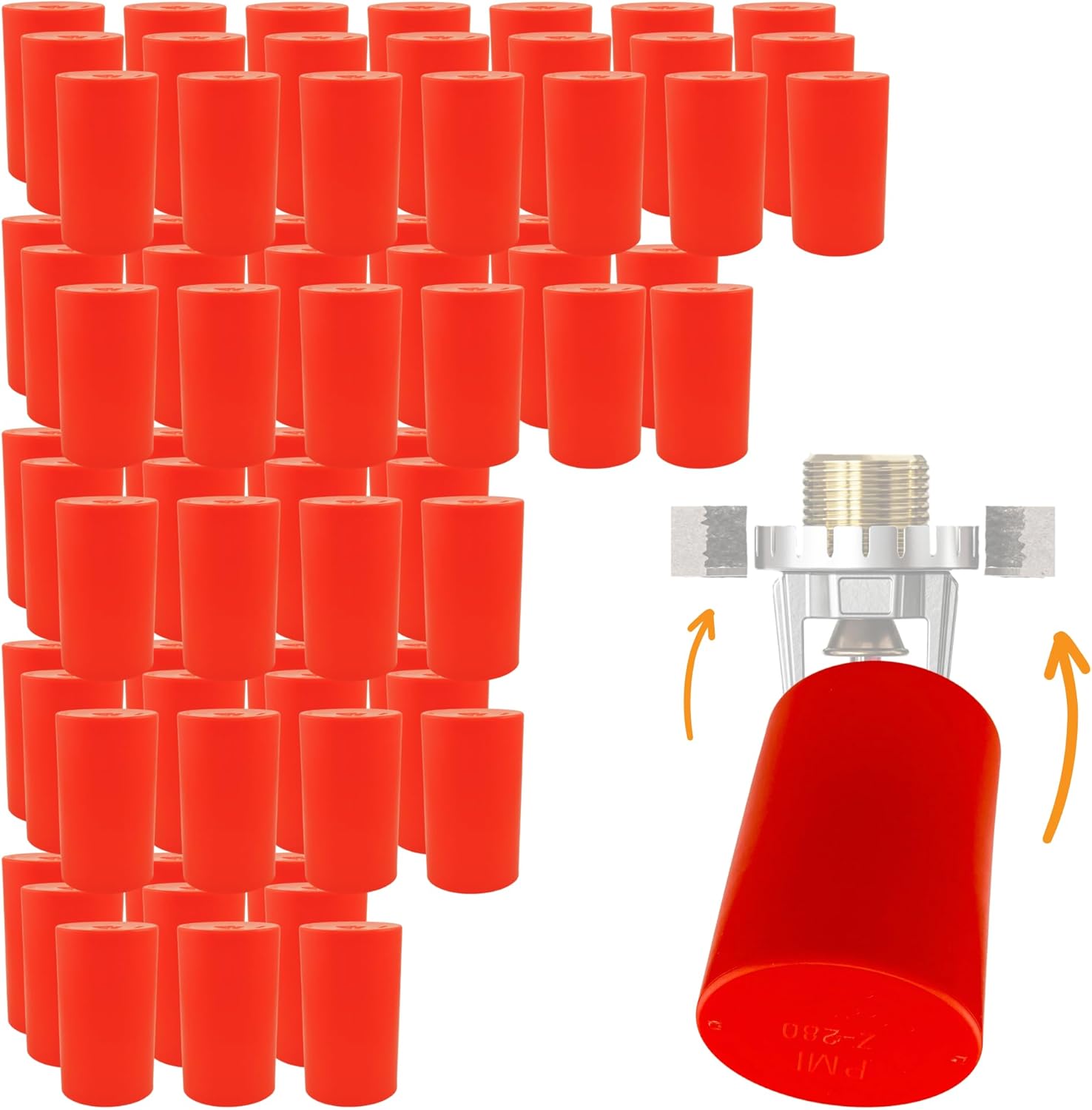 Fire Sprinkler Head Paint Cover - Head Protector, Head Covers for Painting, Protection Covers for Ceiling Pop Out, Head Guard and Head Paint Protection for Covering Recessed Sprinkler Heads - 24 PK