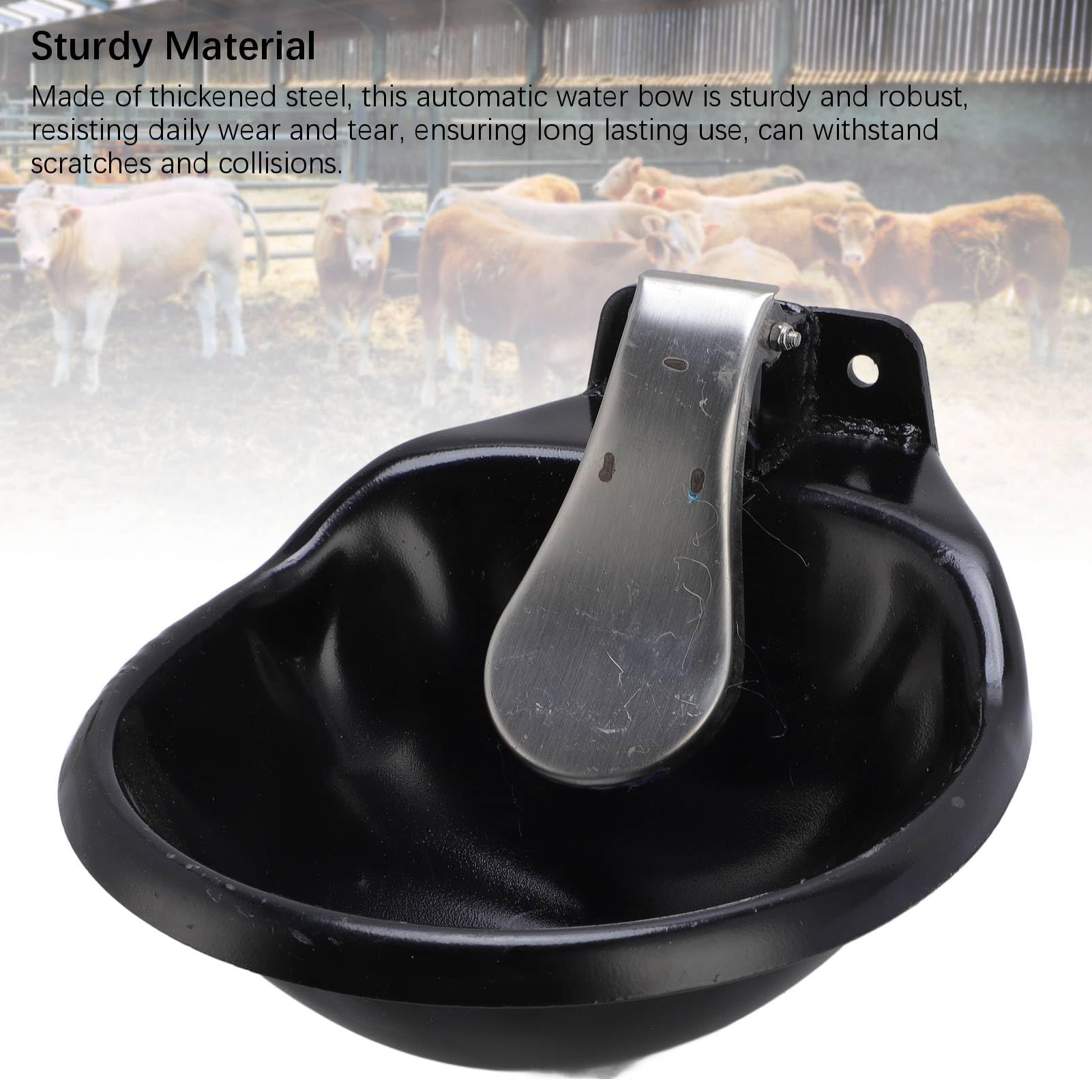 Bebedero Automático para Cabras, Dispensador de Agua Automático de Acero Espesado para Ganado, Bebedero de Gran Capacidad para Caballos, Ganado, Ovejas, Cabras, Perros, Uso en Granjas