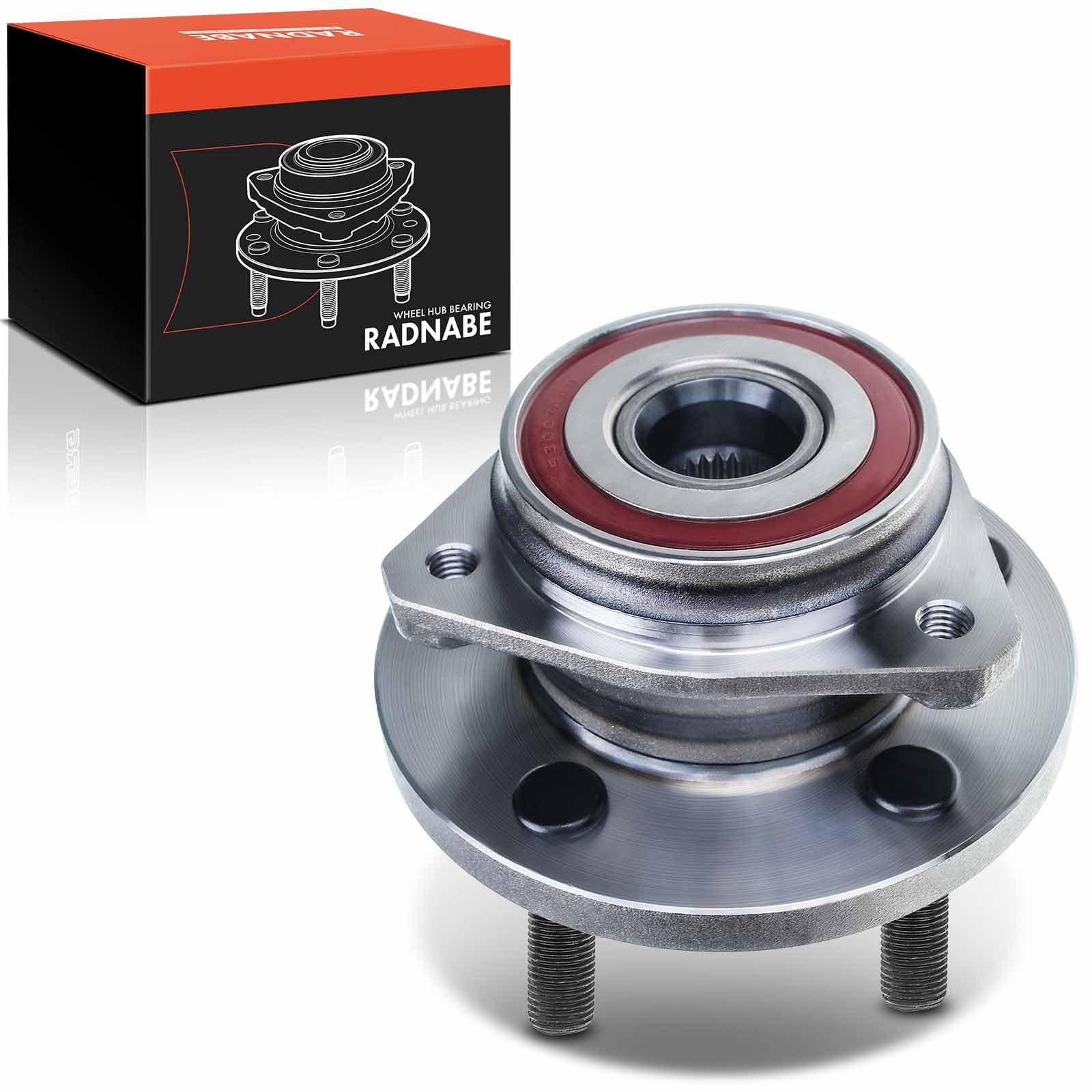 Frankberg Cuscinetto ruota Set di cuscinetti ruota Asse Anteriore Ruota flangiata diametro 164,4 Compatibile con Grand Cherokee II WG WJ 1999-2005 Replace# 513159 52098679AD 52098679AB BR930335