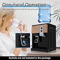 Vista 5 de Top Loading Countertop Water Dispenser-Electric Countertop Water Dispenser，5 Gallon Hot and Cold Water Dispenser ，3 Temperature Settings Boiling
