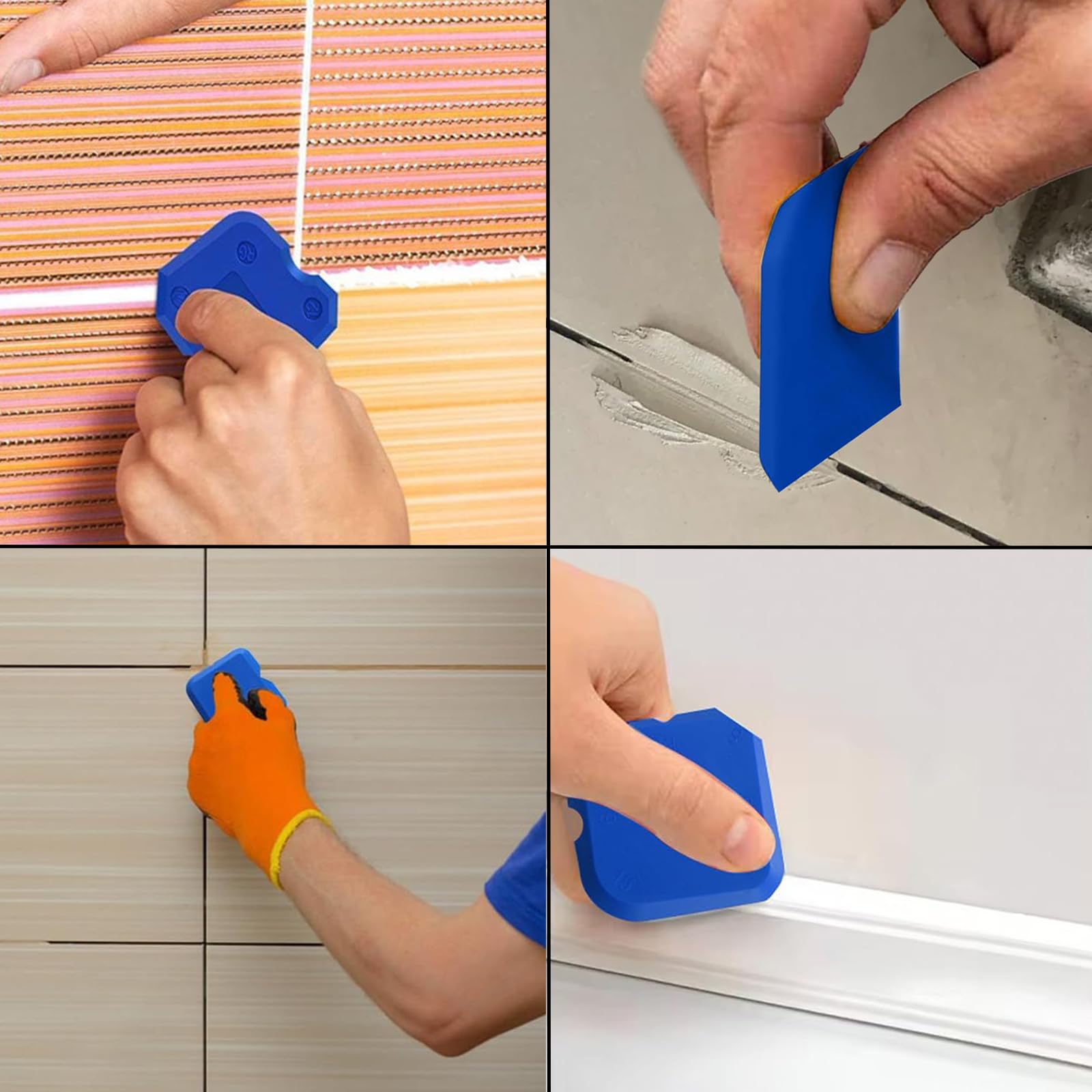 10 Piece Silicone Tool Set for Caulking and Sealing - Portable Smoothing Tools for Bathroom Kitchen, and Window Projects - Image 4