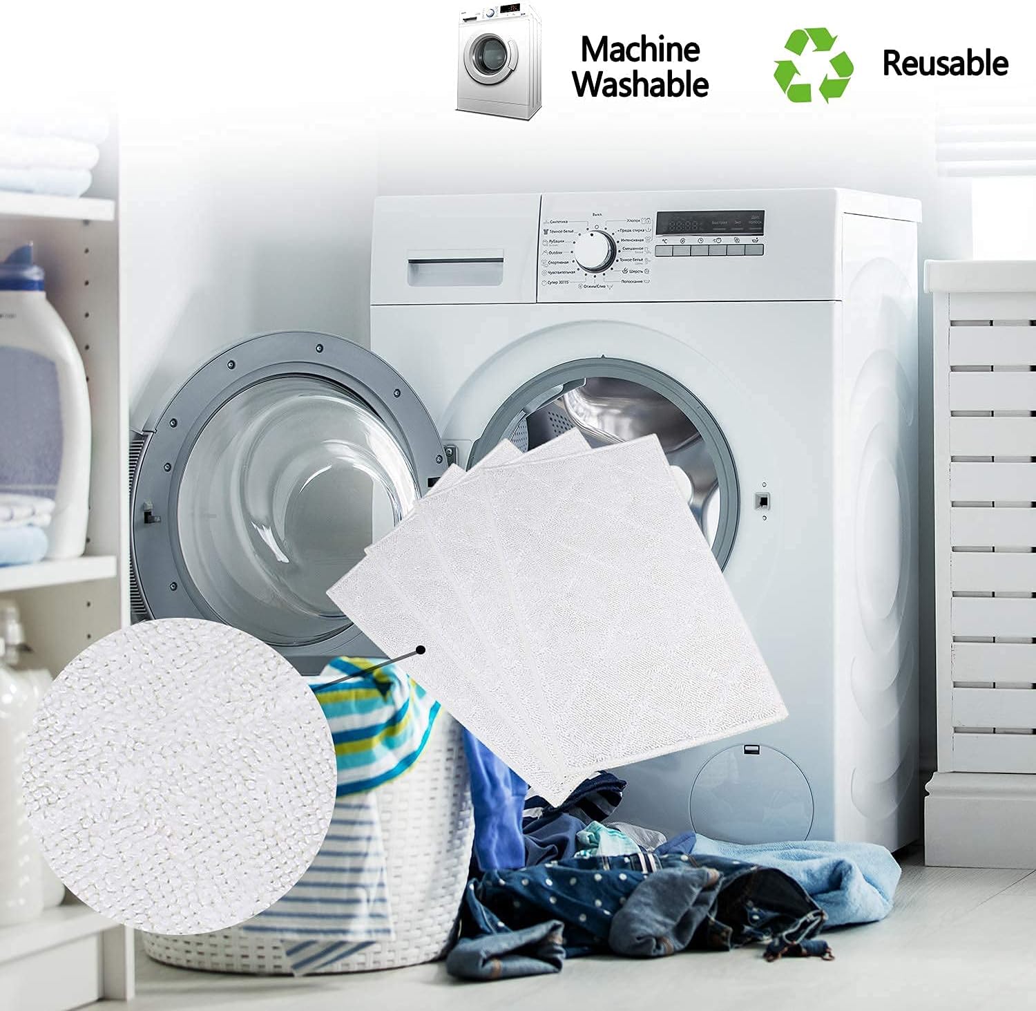 Cleaning Mop Pad Replacement for Light N Easy Steam Cleaner S3601 S301 S3101 S7326 7688 7618
