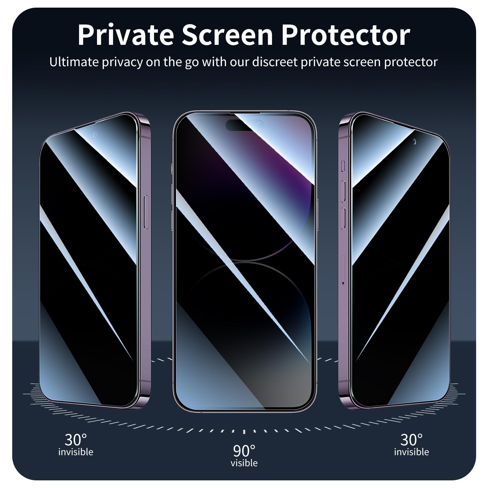 JMDZDL Pellicola Protettiva In Vetro Temperato Anti-Spia Per Xiaomi Redmi 14C, 2 Pezzi, Copertura Completa 9H, Anti-Graffio