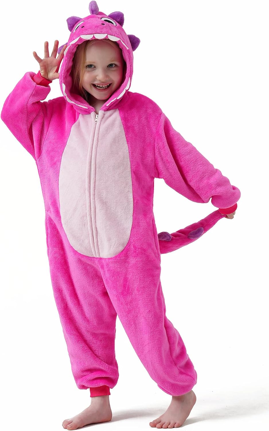 Kids Boys Girls Halloween Onesie Costume,One Piece Pajamas,Halloween Funny Animal Onesie Cosplay Costume 3-14Y