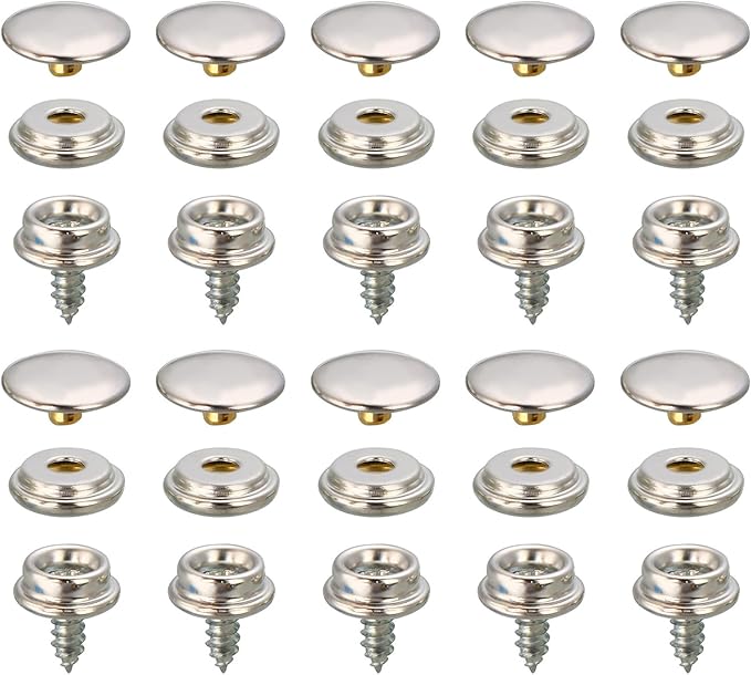 Heavy Duty Snap Fastener Kit All Iron Screw Fourinone Buckle Metal