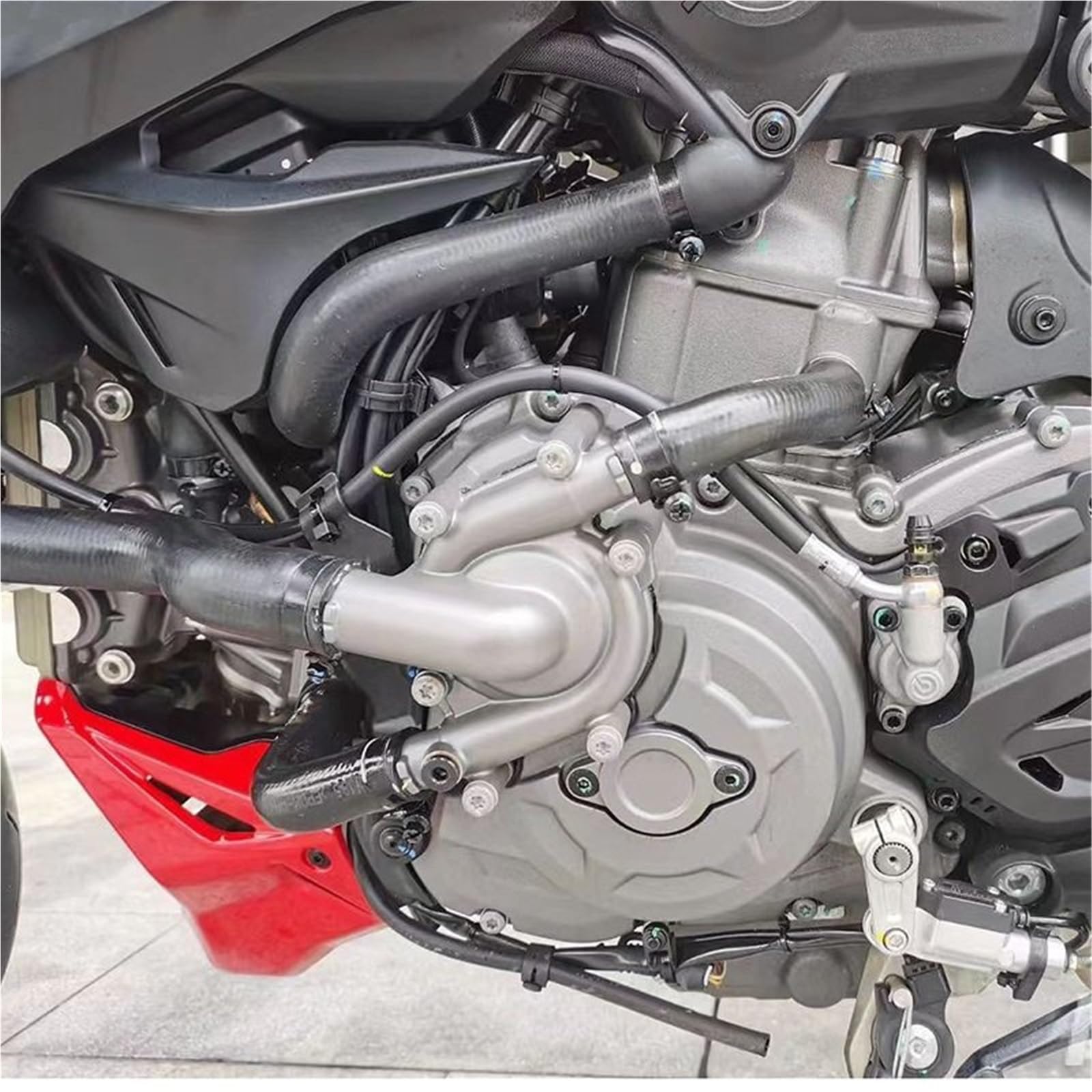 Front Bumper Splitter dachowy Pasuje do DUCATI Monster 937 950 2021-2023 Osłona silnika Spoiler Dolna Owiewka Rama Nadwozia Panel Ochraniacz