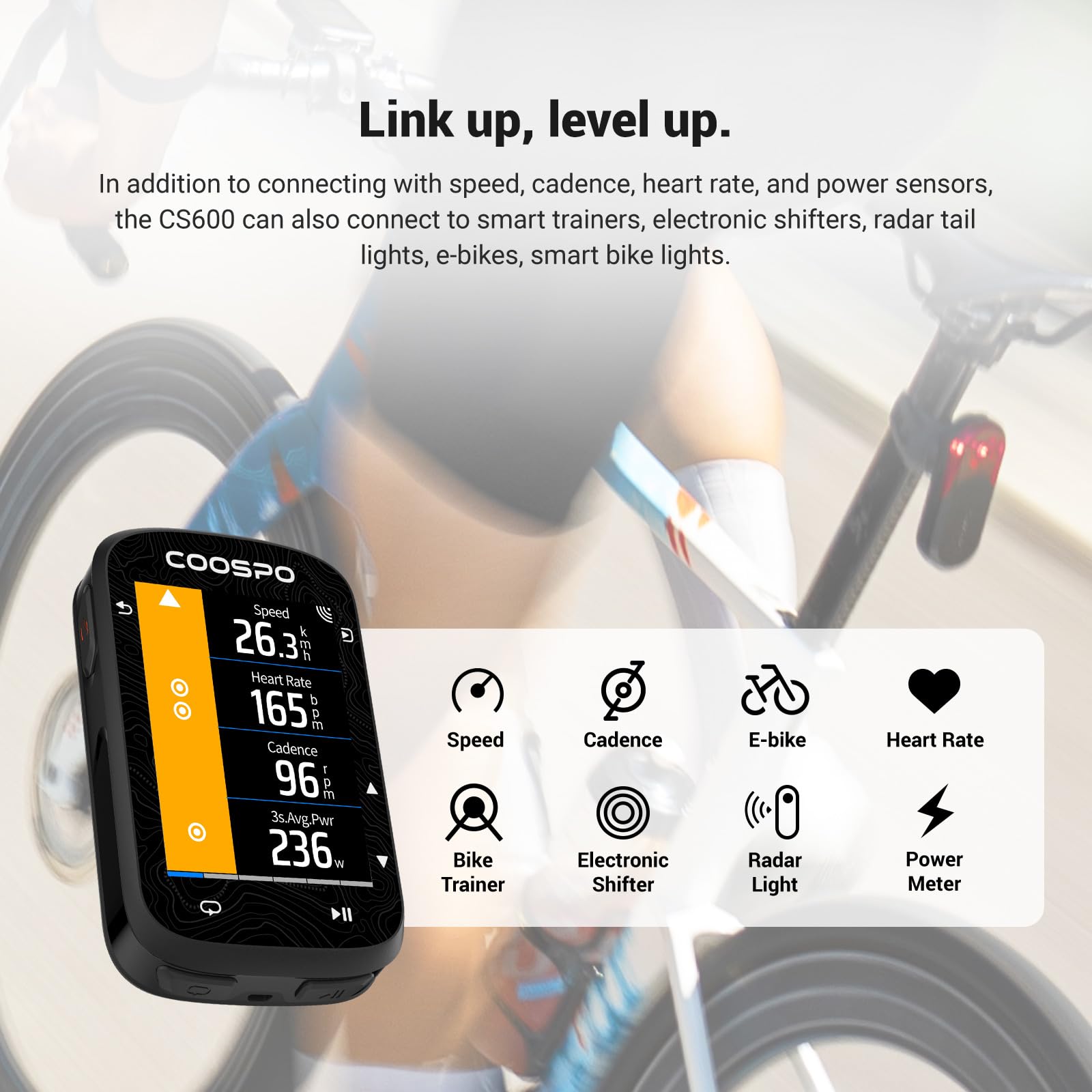 Amazon.com : COOSPO Color Touchscreen GPS Bike Computer CS600