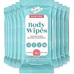 Body Wipes XL Shower Wipes Body Wipe for Adults Bathing, Traveling, Camping, Gym, Car, Elderly, Bedridden - Bath Wipe - Disposable Washcloths for Adults No Rinse