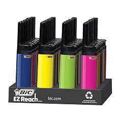 BIC EZ Reach Lighter Assorted Colors 40-Count Tray Colors Will Vary Great for Candle Lighting