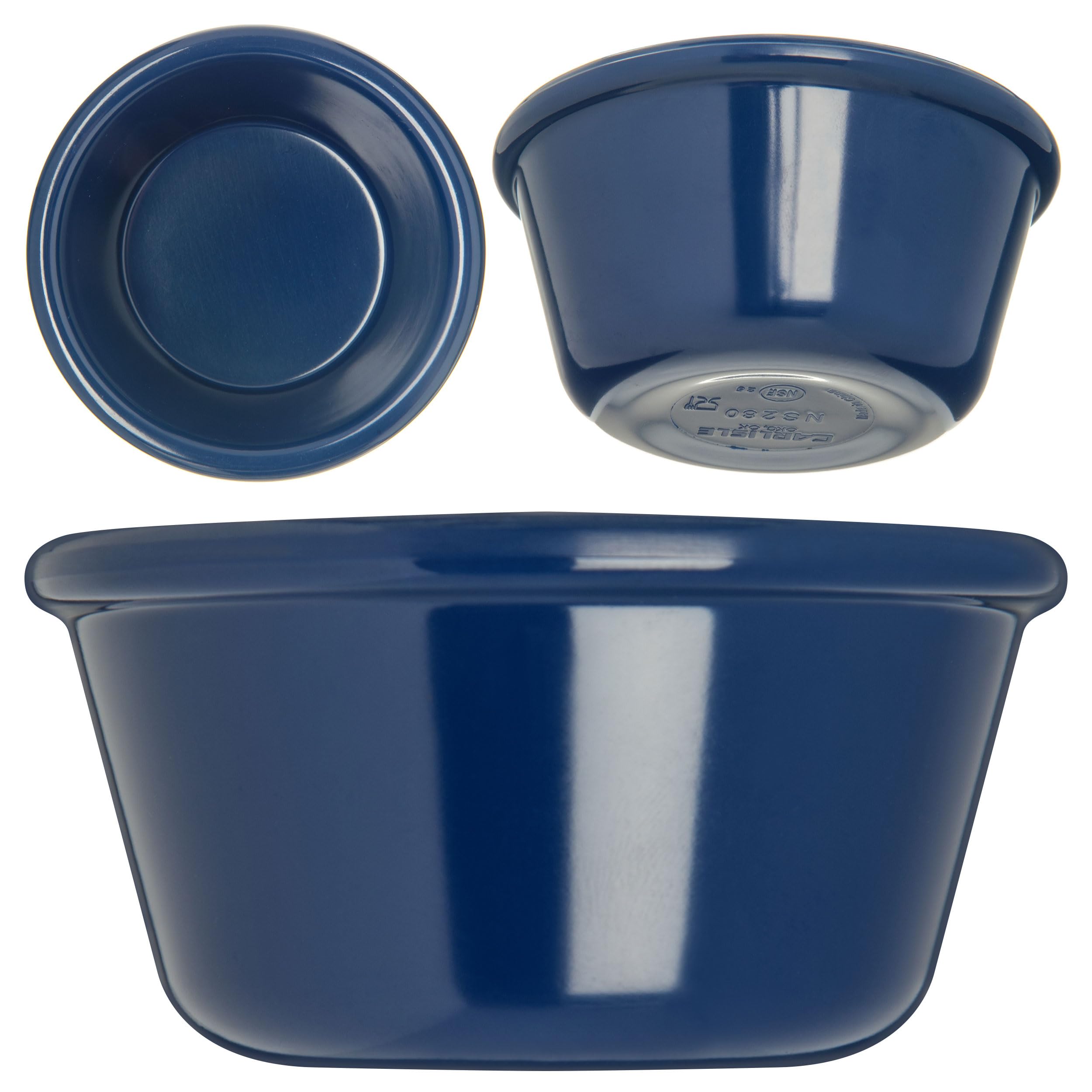 Carlisle S28060 Melamine Smooth Ramekin, 3 oz Capacity, Cobalt Blue (Case of 48)
