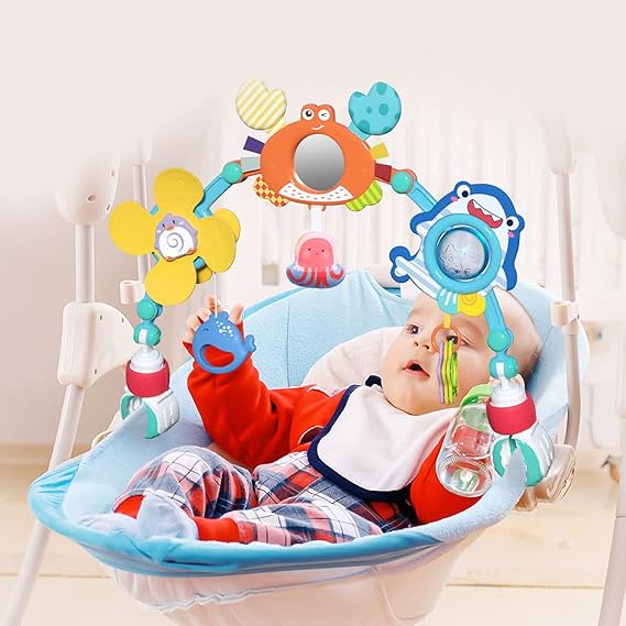 Qizebaby Baby Toys 03 Months Infant Toys，Newborn Toys Baby Stroll