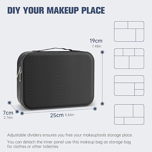 Miniatura 4 de Bolsa de maquillaje para mujer bolsa de cosméticos de viaje bolsa de maquillaje grande bolsa de aseo de viaje para niñas bolsa de maquillaje bolsa