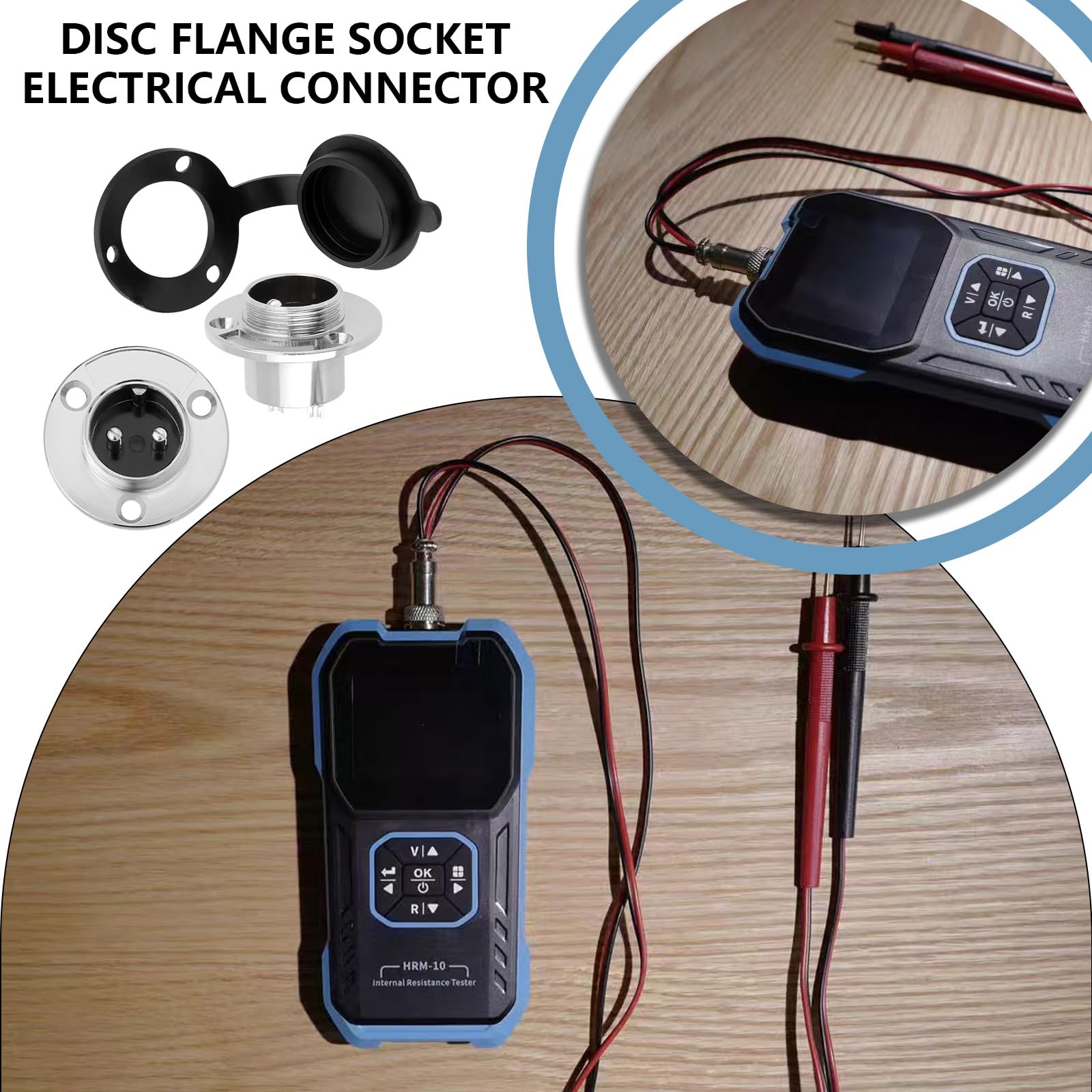 VGOL 2 Sets 2Pin Aviation Connector Plug Adapter Flange Socket Electrical Connector with Srews for Cars Trucks Drones 19mm 250V 20A - Image 2