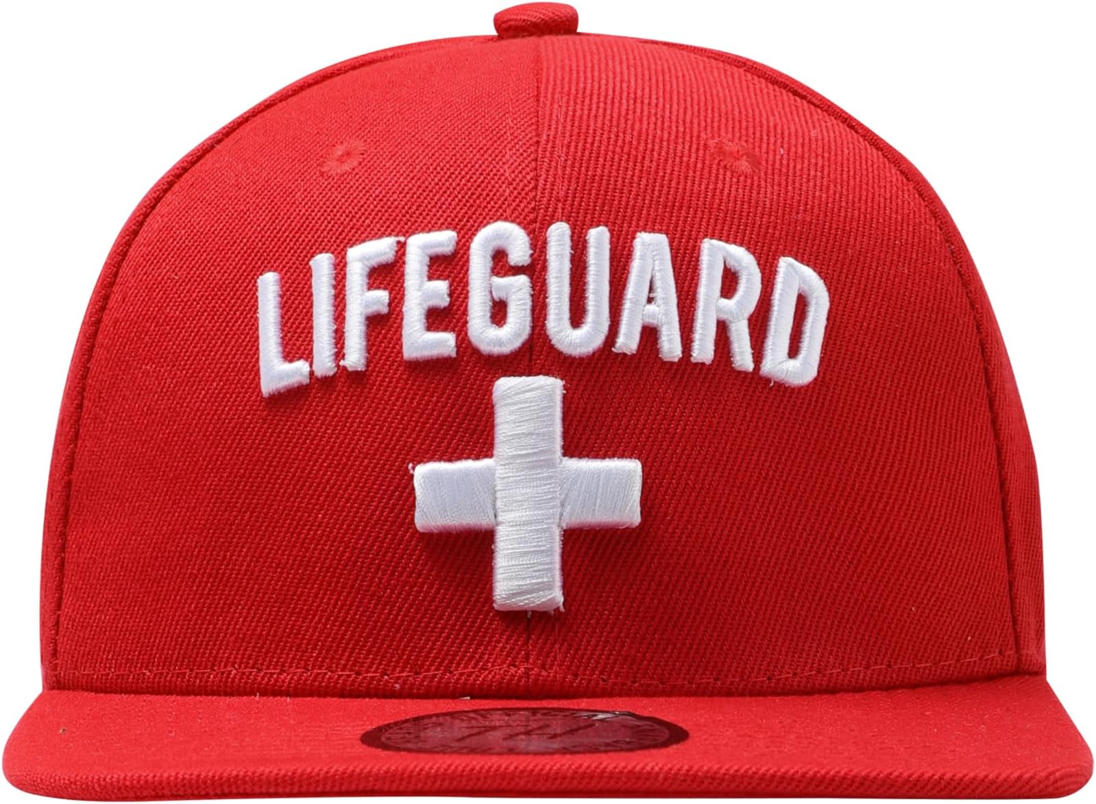Red Lifeguard Snapback Baseball Cap